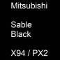 Preview: Mitsubishi, Sable Black, X94 / PX2.